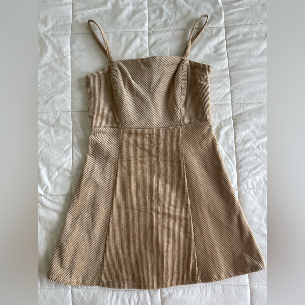 Woman Dress, Forever 21, color Tan, Size Medium